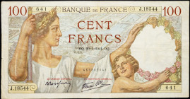 France, 100 Francs 1941