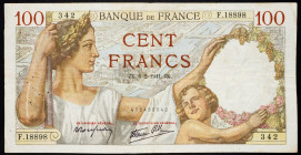 France, 100 Francs 1941