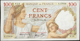 France, 100 Francs 1941