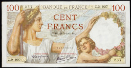 France, 100 Francs 1941