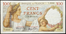 France, 100 Francs 1941