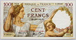 France, 100 Francs 1942