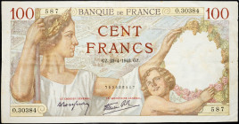 France, 100 Francs 1942