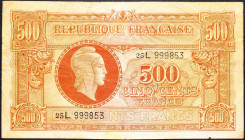 France, 500 Francs 1944