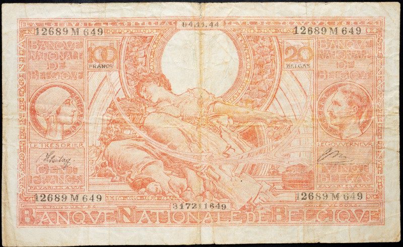 France, 100 Francs 1944 France, 100 Francs 1944; VG

Grade: VG