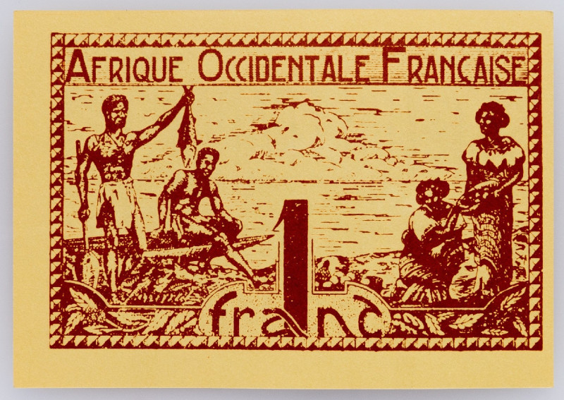 French West Africa, 1 Franc 1944 French West Africa, 1 Franc 1944; UNC

Grade:...