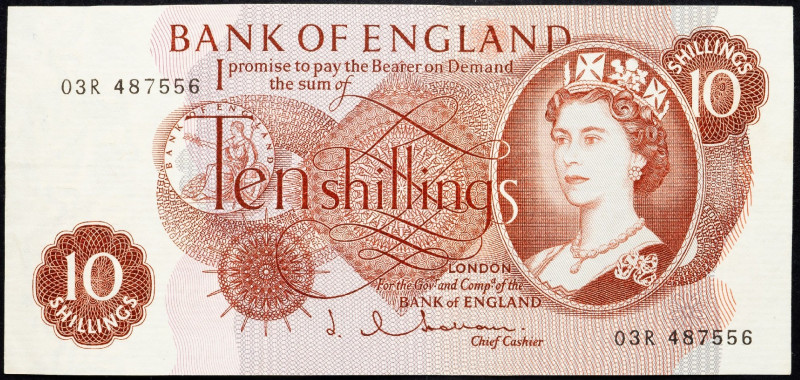 Great Britain, 10 Shillings 1961-1970 Great Britain, 10 Shillings 1961-1970; F
...