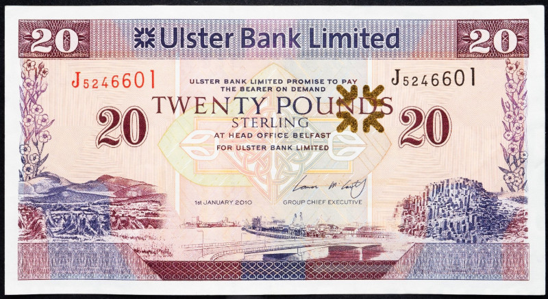 Great Britain, 20 Pounds 2010 Great Britain, 20 Pounds 2010; aEF

Grade: aEF