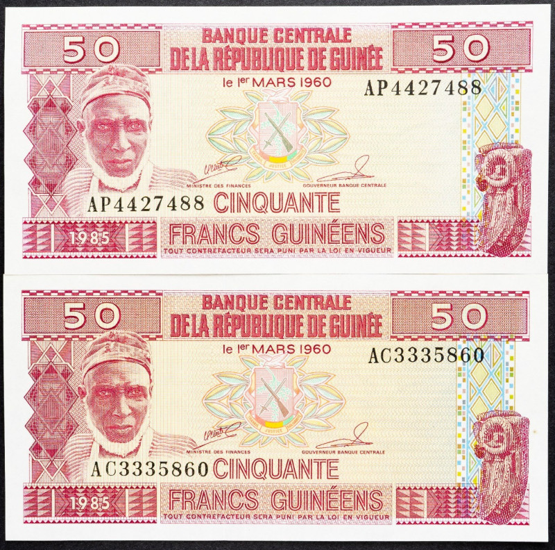 Guinea, 50 Francs 1985 Guinea, 50 Francs 1985; aUNC

Grade: aUNC