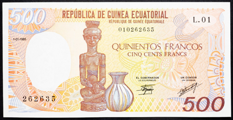 Guinea, 500 Francs 1985 Guinea, 500 Francs 1985; UNC

Grade: UNC