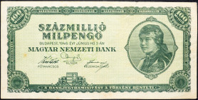 Hungary, 100 Millió Pengo 1946