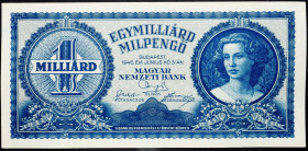 Hungary, 1000000000 Milpengo 1946