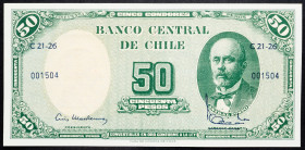 Chile, 50 Pesos 1958-1959