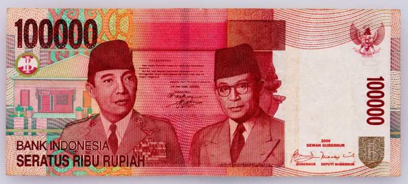 Indonesia, 100000 Rupiah 2009 Indonesia, 100000 Rupiah 2009; F

Grade: F