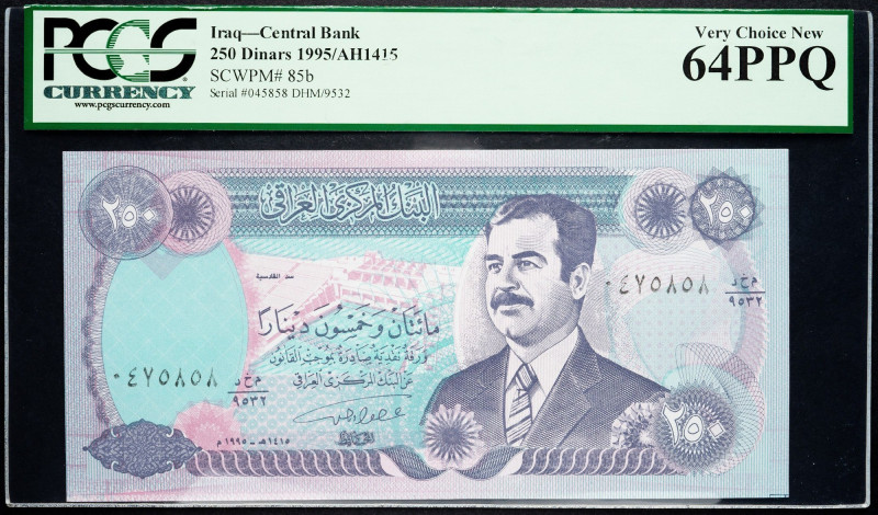 Iraq, 250 Dinars 1995 Iraq, 250 Dinars 1995 64 PPQ

Grade: 64 PPQ