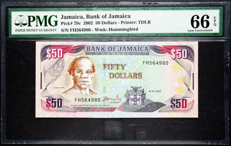 Jamaica, 50 Dollars 2002 Jamaica, 50 Dollars 2002 66 EPQ

Grade: 66 EPQ