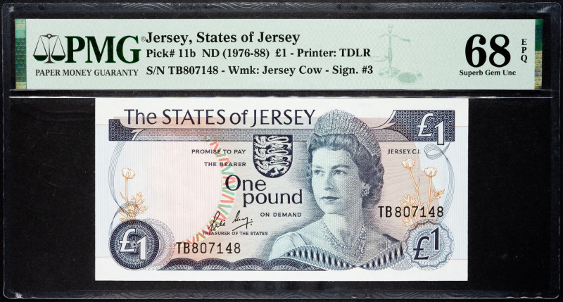 Jersey, 1 Pound 1976-1988 Jersey, 1 Pound 1976-1988 68 EPQ

Grade: 68 EPQ