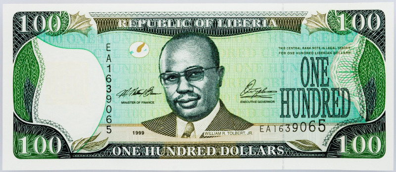 Liberia, 100 Dollars 1999 Liberia, 100 Dollars 1999; UNC

Grade: UNC