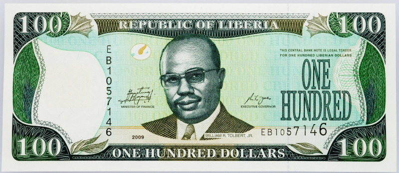 Liberia, 100 Dollars 2009 Liberia, 100 Dollars 2009; UNC

Grade: UNC