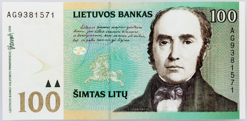 Lithuania, 100 Litu 2000 Lithuania, 100 Litu 2000; UNC

Grade: UNC