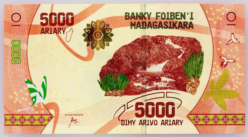 Madagascar, 5000 Ariary 2017 Madagascar, 5000 Ariary 2017; UNC

Grade: UNC