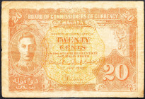 Malaysia, 20 Cents 1941