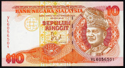 Malaysia, 10 Ringgit 1989