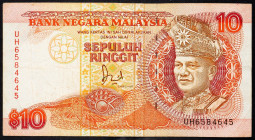 Malaysia, 10 Ringgit 1989