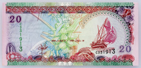 Maldives, 20 Rufiyaa 2000