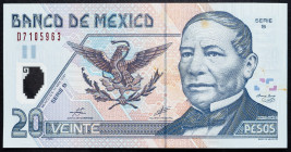 Mexico, 20 Pesos 2001