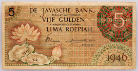 Netherlands East Indies, 5 Gulden 1946