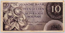 Netherlands East Indies, 10 Guden 1946