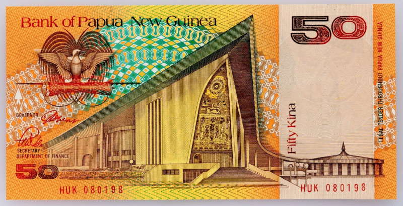 Papua New Guinea, 50 Kina 1989 Papua New Guinea, 50 Kina 1989; UNC

Grade: UNC