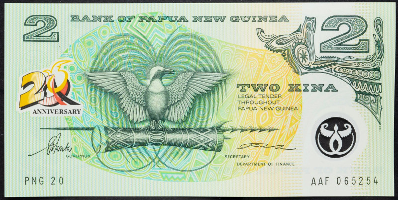 Papua New Guinea, 2 Kina 1995 Papua New Guinea, 2 Kina 1995; UNC

Grade: UNC