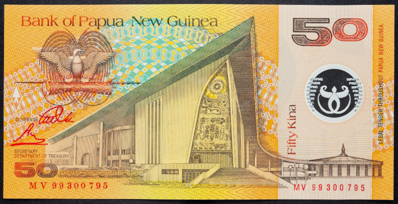 Papua New Guinea, 50 Kina 2002 Papua New Guinea, 50 Kina 2002; UNC

Grade: UNC