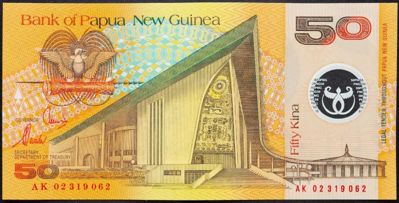 Papua New Guinea, 50 Kina 2002 Papua New Guinea, 50 Kina 2002; UNC

Grade: UNC