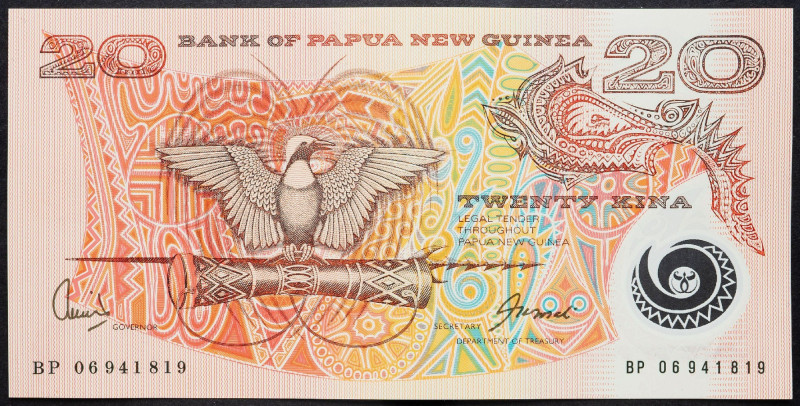 Papua New Guinea, 20 Kina 2006 Papua New Guinea, 20 Kina 2006; UNC

Grade: UNC