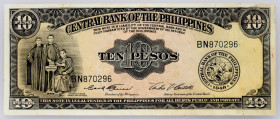 Philippines, 10 Pesos 1961