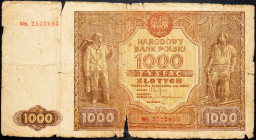 Poland, 1000 Zloych 1946