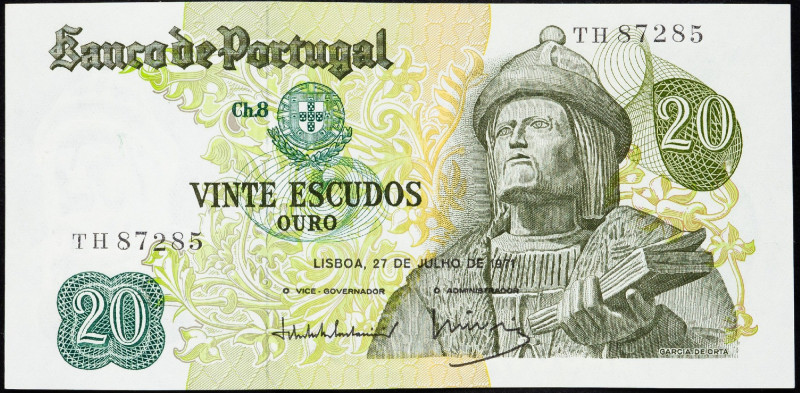 Portugal, 20 Escudos 1971 Portugal, 20 Escudos 1971; UNC

Grade: UNC