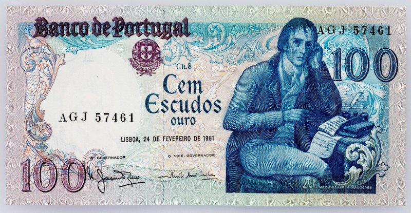 Portugal, 100 Ecsudos 1981 Portugal, 100 Ecsudos 1981; aEF

Grade: aEF