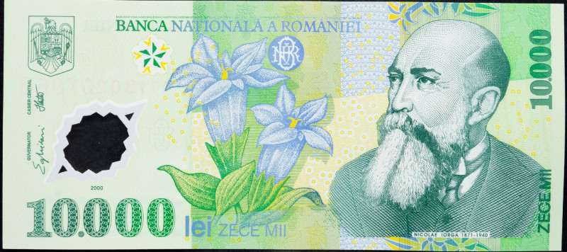 Romania, 10000 Lei 2000 Romania, 10000 Lei 2000; UNC

Grade: UNC