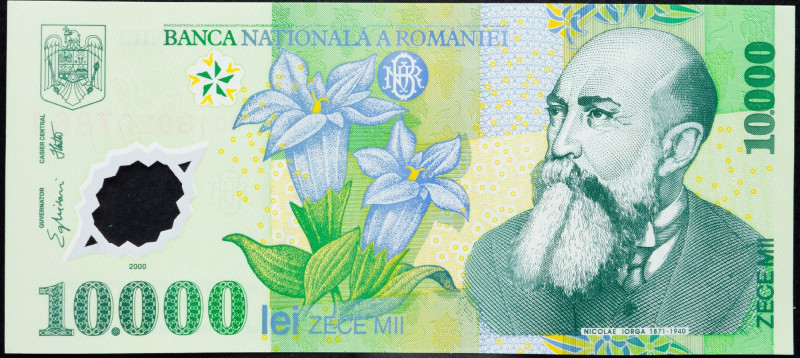 Romania, 10000 Lei 2000 Romania, 10000 Lei 2000; UNC

Grade: UNC