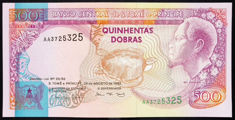 Saint Thomas and Prince's Island, 500 Dobras 1993 Saint Thomas and Prince's Isla...