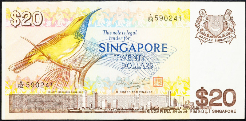 Singapore, 20 Dollars 1979 Singapore, 20 Dollars 1979; F

Grade: F