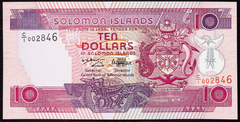 Solomon Islands, 10 Dollars 1996 Solomon Islands, 10 Dollars 1996; UNC

Grade:...