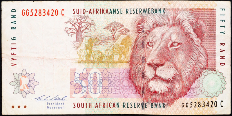 South African Republic, 50 Rand 1992 South African Republic, 50 Rand 1992; VG
...