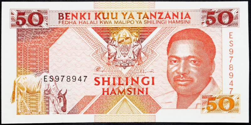 Tanzania, 50 Shilingi 1993 Tanzania, 50 Shilingi 1993; UNC

Grade: UNC