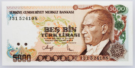 Turkey, 5000 Lira 1988