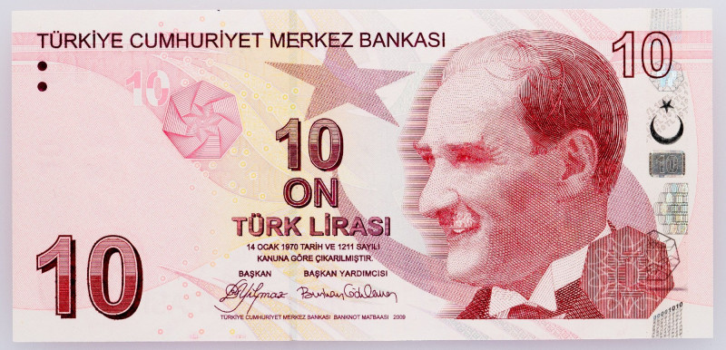 Turkey, 10 LIra 2009 Turkey, 10 LIra 2009; UNC

Grade: UNC